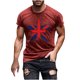 thumbnail image 2 of Tops para hombre, blusas y camisas de cuello redondo y manga corta para hombre, camiseta de cuello redondo y manga corta con estampado de la bandera del Día de la Independencia de Estados Unidos para, 2 of 5