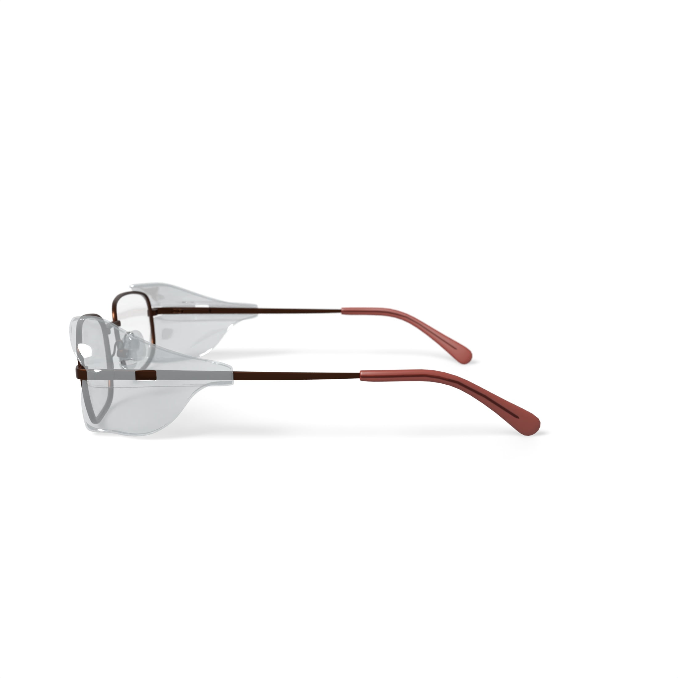 Hilco Vision A2 SG 302 Bronze Metal Rectangle Safety Glasses with