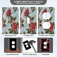 thumbnail image 5 of Switch Panel Switch Decoration 2.76x4.53x0.28 Inches Unused Outlet Cover Switch Plate Wall Plates Living Room Kitchen Bedroom Study Switches Oil Painting Rose, 5 of 8