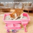 thumbnail image 3 of Kit de caja de arena para gatos PAWISE, 27 x 37 cm, entrada baja, 5 piezas, 3 of 9