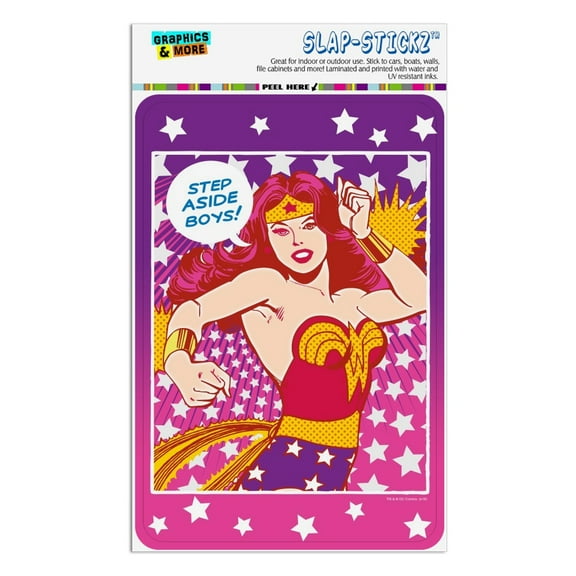 Wonder Woman Step Aside Boys Home Business Office Sign