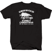 griswold family christmas shirt adult unisex T-Shirt Small Black