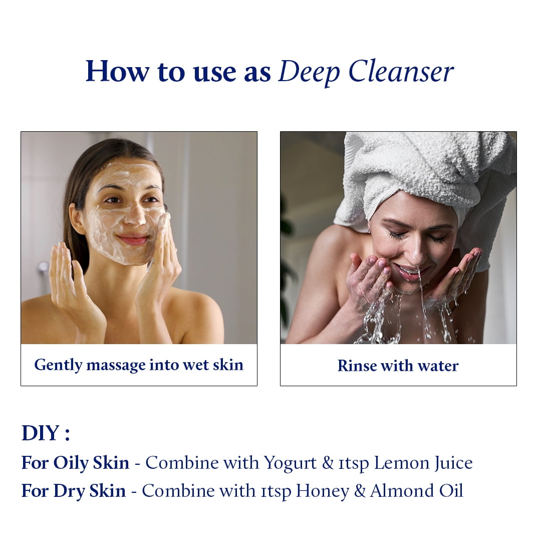 Blue Nectar Shubhr Almond  Flax Seed Powder Face Cleanser - 100 gms
