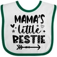 thumbnail image 3 of Inktastic Mama's Little Bestie with Arrow and Hearts Boys or Girls Baby Bib, 3 of 4