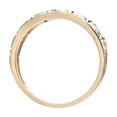 thumbnail image 4 of 9ct Gold Jewelco London Round 3pts Diamond Greek Key Eternity Ring 2.5mm, 4 of 8