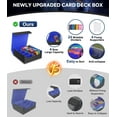 thumbnail image 2 of Caja de almacenamiento de tarjetas coleccionables MoKo 3000+ MTG con separadores, negro y azul, 2 of 8