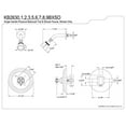 thumbnail image 2 of Kingston Brass KB2631BXSO Robinet de Douche à une Poignée, 2 of 2