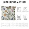 thumbnail image 5 of PHYHOO Vintage Floral Plant Throw Pillow Covers Herbs Botanical Decorative Pillow Case SoftSquare Cushion Covers for Couch Sofa Bedroom Livingroom, 5 of 5