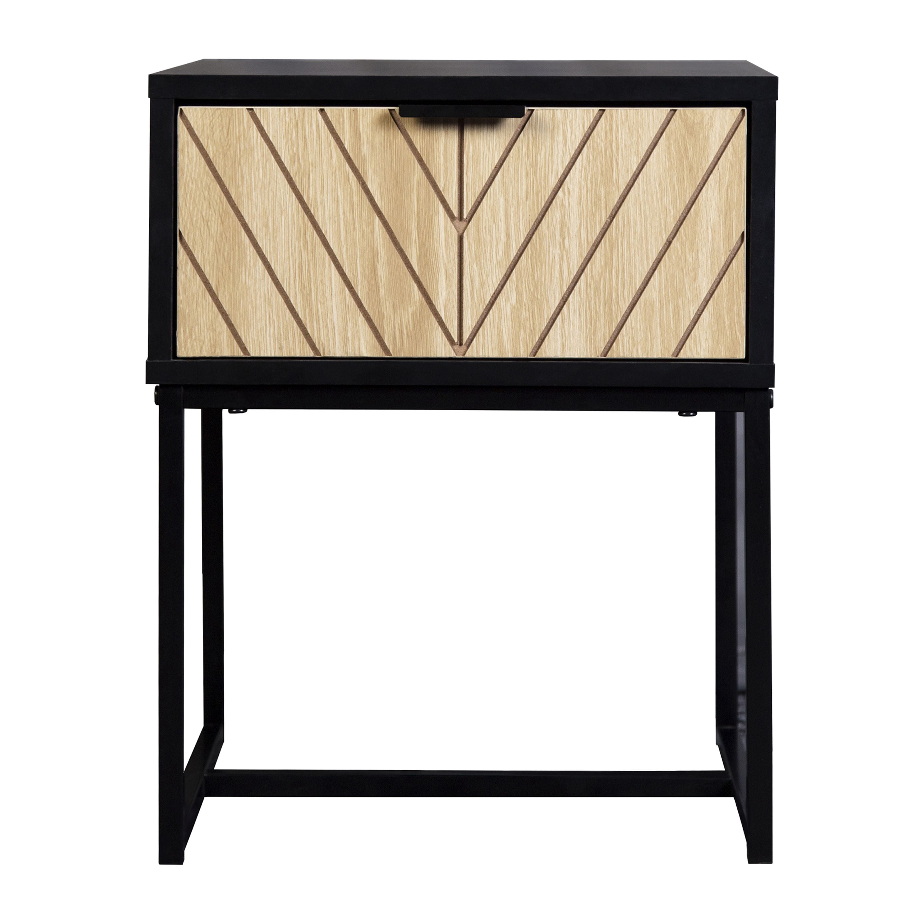 Modern Entryway Console Table with Storage Drawer, Compact Side Accent Table, Black Finish Wooden Drawer Narrow Space Saving Sofa Table for Hallway Living Room
