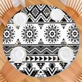 thumbnail image 2 of 44Inch Round Elastic Tablecloth Bohemian Floral, Spill-Proof Cover for 38-42 Inch Tables, 2 of 7