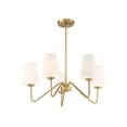 thumbnail image 5 of Trade Winds Lighting 5-Light Chandelier In Natural Brass, 5 of 6