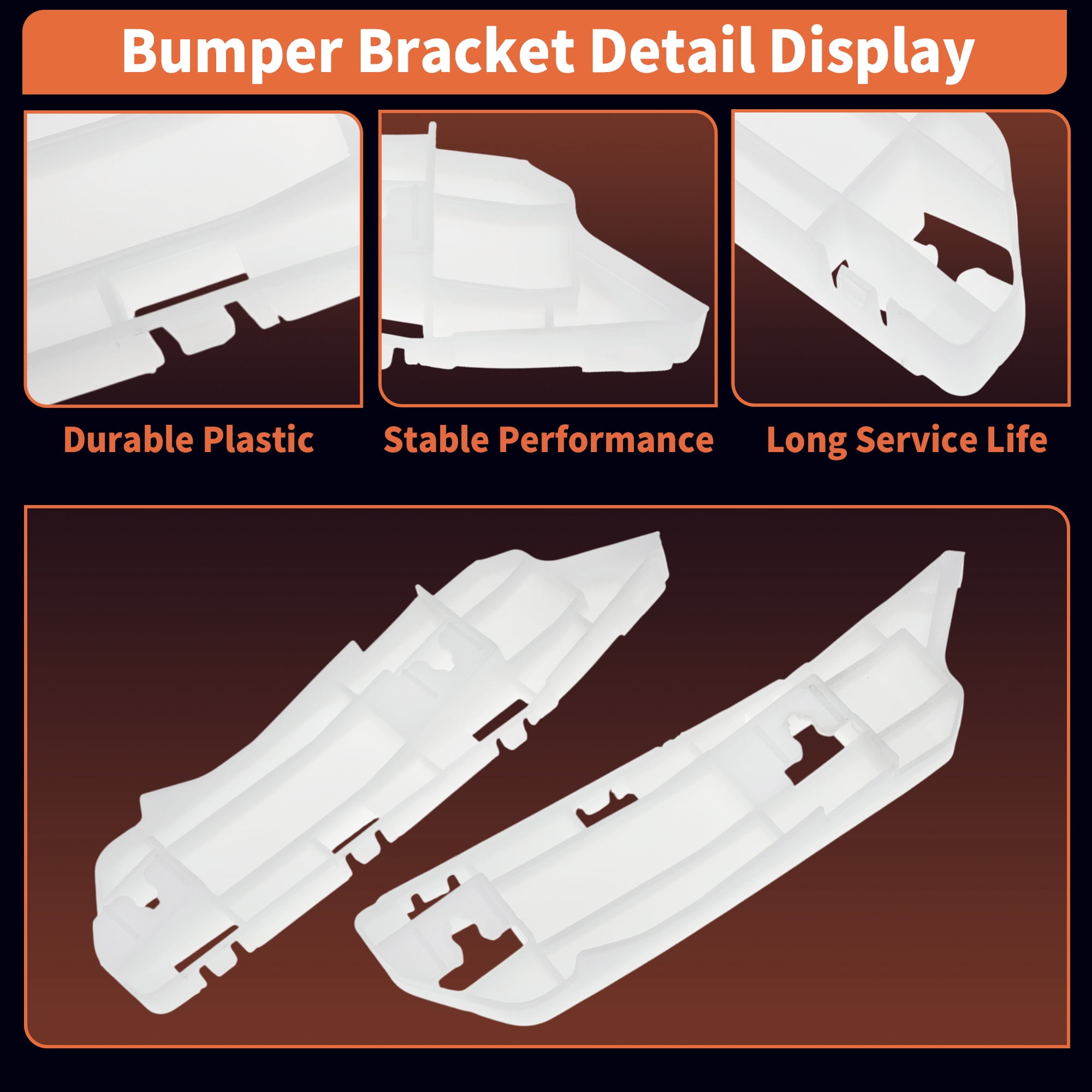Unique Bargains Bumper Bracket for Honda Odyssey 2005-2010 71198SHJA00/71193SHJA00