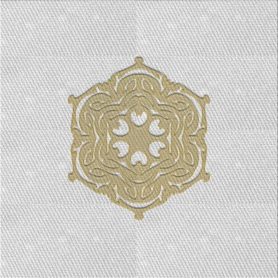 Ahgly Company Machine Washable Indoor Square Transitional Pearl White Beige Area Rugs, 6' Square