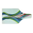 thumbnail image 2 of Colorful Cutting Board, Active Sports Inspired Digital Wave Like Abstract and Ombre Vivid Modern Image, Tempered Glass Cutting and Serving Board, Wine Bottle Shape, Multicolor, by Ambesonne, 2 of 5