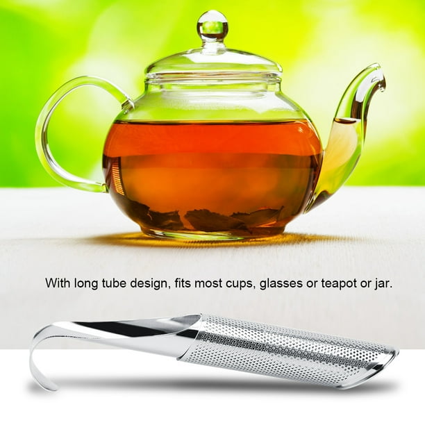 Infuseur à thé, filtre à infuseur à thé en acier inoxydable Filtre à thé à  long manche en argent Bâton de filtre à thé en vrac Boule à thé Outil de  fabrication