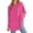 Hot Pink, variant on EDFBUYKRS Womens Button Down Shirts Boho Floral Printed Long Sleeve Blouses Business Work Shirt Dressy Casual Loose Tops S