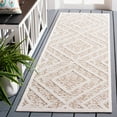 thumbnail image 5 of SAFAVIEH Global Dahila Diamond Indoor/Outdoor Area Rug, Light Beige/Brown, 9' x 12', 5 of 10