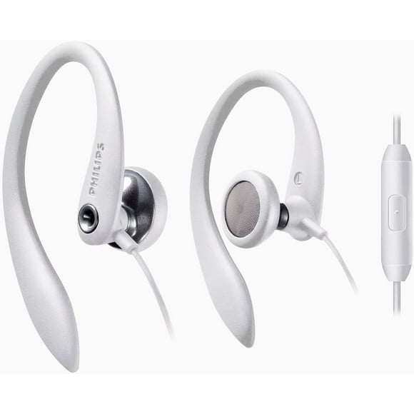 Auriculares deportivos PHILIPS para colocar sobre la oreja con micrófono para deportes, correr, gimnasio