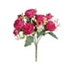thumbnail image 1 of Ramo de peonías artificiales de 5 cabezas con capullos, peonías de seda sintética realistas con tallo para bodas, arreglos florales, centros de mesa y decoración del hogar., 1 of 8