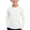 White, variant on ZyeKqe Boys Girls Long Sleeve Tops Casual Crewneck Lightweight Stretch Fitness Running Workout Tee Shirts for Kids(13-14Years,Yellow)