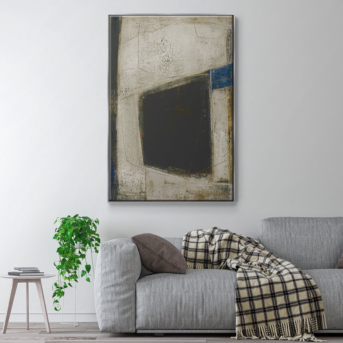 Policy of Truth II Framed Premium Gallery Wrapped Canvas - Ready to Hang - 27 x 41 - Silver Floating Frame