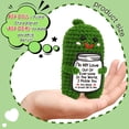 thumbnail image 2 of Muñeca romántica hecha a mano a ganchillo con forma de regalo con la palabra «Te quiero», 2 of 7