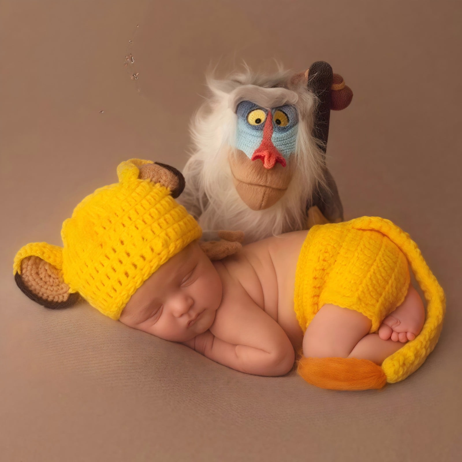 Baby Care 2 | Baby Photography Outfit for | Soft Comfortable Bodysuit Romper for 0-6 Months | Everyday Casual Photography Wear, Yellow, 0-6Months