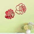 thumbnail image 4 of Pegatinas de pared con espejo Laklulu Rose PS, pegatinas decorativas para espejo de sala de estar, 4 of 5