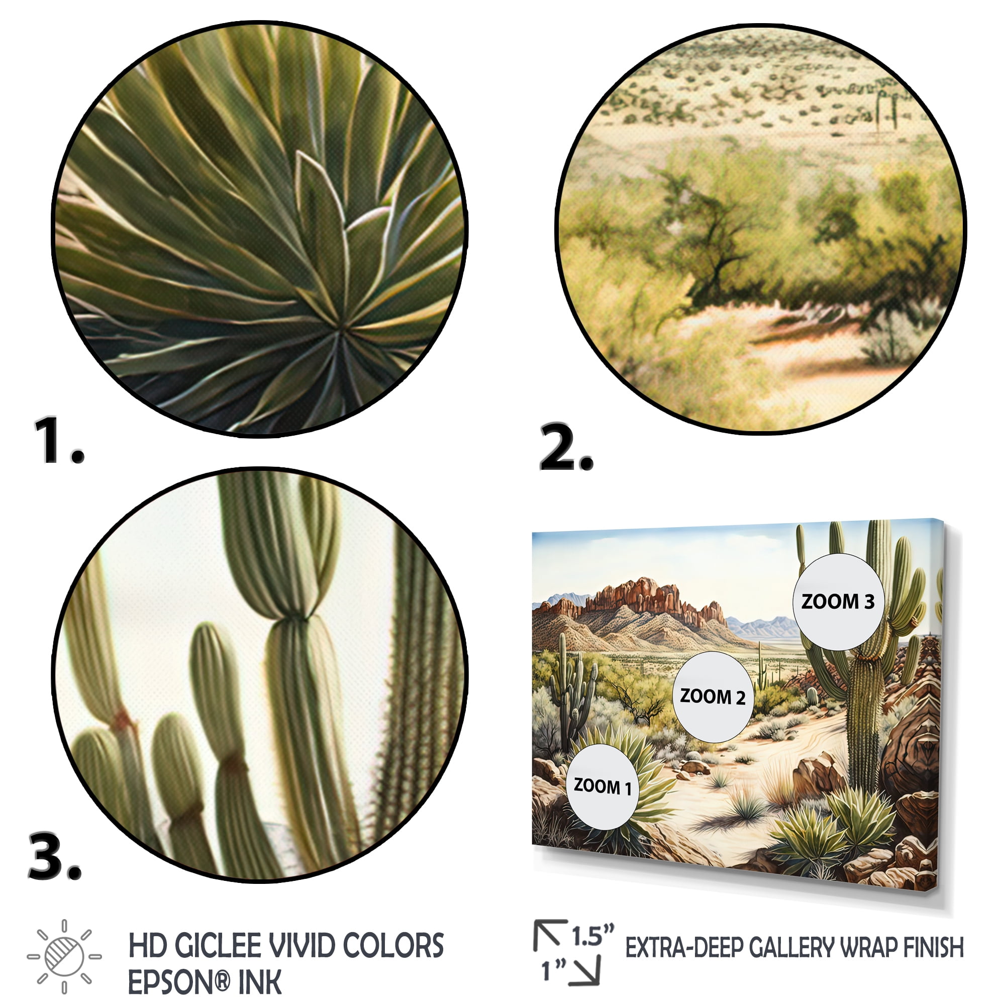 Designart Arizona Desert V Canvas Wall Art