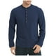 thumbnail image 2 of pstuiky Camisas casuales de manga larga para hombre, Camisa informal de color liso con botones y cuello redondo y manga larga para hombre Tops de hombre xl, 2 of 6