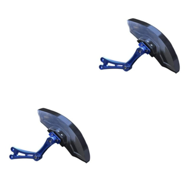 Maytalsory Carbon Fiber Motorcycle Rear Wheel Fender Mudflap for Niu Technologies Sturdy and Efficient 1st Generation Blue 2Set