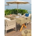 thumbnail image 5 of Outdoor Tablecloth with Umbrella Hole for Patio/Picnic/Party/Camping, Country Windmill Waterproof Table Cloth Rectangle Table Cover Washable, Farmhouse Vintage Rustic Farm Barn (54"x 80"), 5 of 8