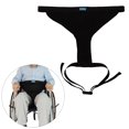 thumbnail image 3 of para silla de ruedas Protección contra caídas Anti-caída Ajustable en apariencia de T Cinturón de fijación Restricción Arnés de pecho negro sencillo Salvador Cinturón de seguridad para silla de ruedas, 3 of 8