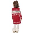 thumbnail image 3 of The Children's Place Girl's Classic Red Long Sleeve Sweater Dress (Toddler), 2T, 3 of 3