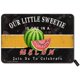 thumbnail image 1 of Letrero de metal con diseño vintage con la frase "Our Little Sweetie is One in A Melon Birthday" para decoración del hogar, cocina y baño. Tamaño: 8 x 12 pulgadas, 1 of 4