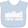 thumbnail image 3 of Inktastic Tokyo Japan City Skyline with Grunge Boys or Girls Baby Bib, 3 of 4
