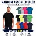 thumbnail image 2 of SOCKS'NBULK 12 Pack Mens Cotton Crew Neck Regular T-Shirts Bulk Short Sleeve Lightweight Tees Mix Colors, Size (Mix Color, Medium), 2 of 8