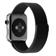 Apple Watch 3 42mm Milanese Loop Stainless Steel Bracelet Strap Bands with Unique Magnet Lock for Apple Watch Series 1 2 & 3