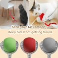 thumbnail image 2 of FOMQUAZLI Pet Ball Automatic Toy - Cat/Dog Toys For Indoor Smart Silicone Rolling Ball With Tail,Bird Sound,Obstacle Avoidance And Motion Activated 2 of 7