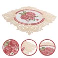 thumbnail image 3 of Retro Lace Coaster Table Cup Mat Lace Tableware Mat Decorative Lace Coaster, 3 of 8