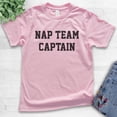 thumbnail image 2 of Kids Nap Team Captain T-shirt, Youth Kids Boy Girl T-Shirt, Lazy T-shirt, Napping Shirt, Nap Shirt, Light Pink, X-Large, 2 of 4