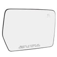 thumbnail image 1 of Heated Door Mirror Glass, Fast Defrosting Defogging Exterior Side View Mirror Glass Lens Replacement for 2004 to 2014, Snap On Installation, Heated Mirror Glass, 1 of 7