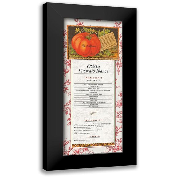 Unknown 8x14 Black Modern Framed Museum Art Print Titled - Tomato Sauce
