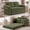 Green, variant on 60" Convertible Corduroy Loveseat Sleeper Sofa Bed, Fold-Out Couch with 27.56" Deep Seat, 2 Side Pockets, Space-Saving Sofa for Apartments & Small Rooms