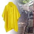 thumbnail image 3 of Poncho de lluvia Sharpla con capucha para adultos impermeable ligero unisex Amarillo, 3 of 6