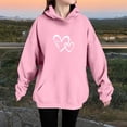 thumbnail image 2 of EnJoCho Youth Boys Girls Hooded Sweatshirt Fleece Pullover Top Fashion Casual Warm Winter Fall Cozy Comfortable Loungewear Kids Teen Clothes School Daily, 2 of 7