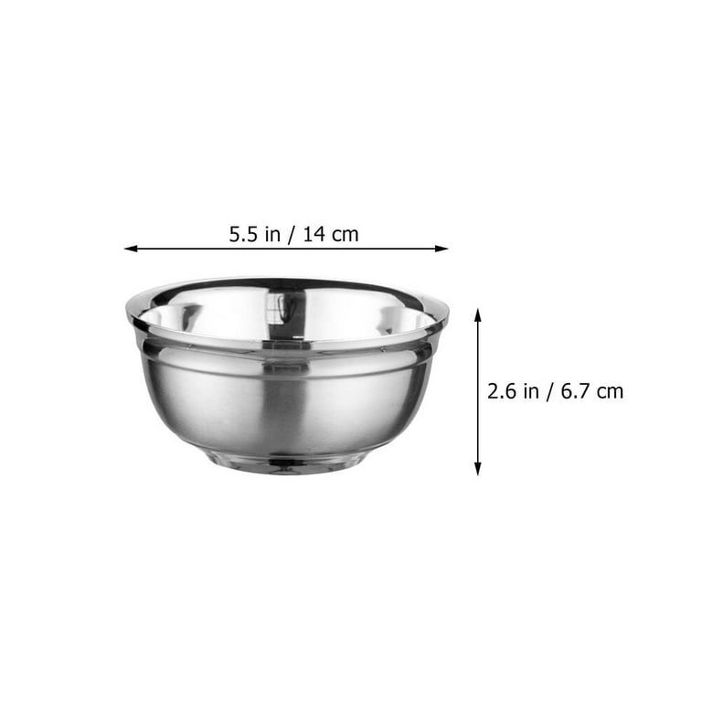 Stainless Steel Double-Wall Vacuum Insulated Bowl, 24 oz, Perfect Bowls for Serving Ice Cream or Hot Soup (1 Pack, Stainless Steel)