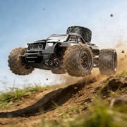 AUOSHI 1:16 Brushless Remote Control Car – 40+MPH Fast Off-Road RC Toy Truck, 4WD All-Terrain, 70 Min Runtime w/ 2 Batteries, LED Lights, Waterproof, Full Metal Drive Shaft – Gift for Kids & Adults