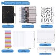 thumbnail image 2 of Carpeta de Presupuesto de A6 PU, Carpeta de Ahorro de Dinero con Sobres con Cremallera, Organizador de Dinero, Planificador para Cuaderno de Contabilidad, 2 of 6