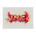 thumbnail image 1 of Ambesonne Love Jigsaw Puzzle, Love Words on Brick, Heirloom-Quality Fun Activity for Family Durable Cardboard, 1000 pcs, Yellow Beige Pink, 1 of 2